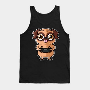 Video Games Nerd Pug Dog Gaming - Gamer product Tank Top